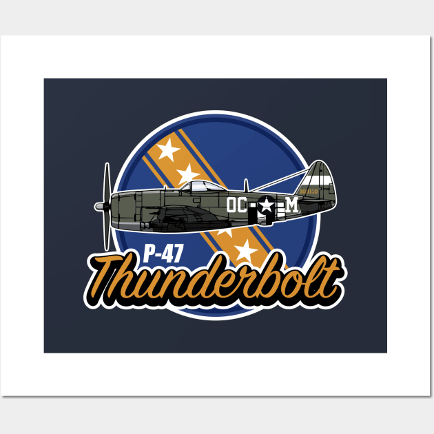 P-47 Thunderbolt Wall Art by Tailgunnerstudios